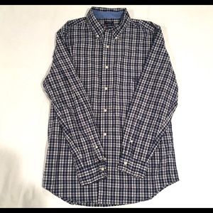 Casual button down plaid Chaps Dress shirt 👔 M